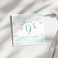Cloud 9 Blauw en Witte Bruidsdouche dromerig