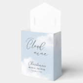 Cloud 9 Blauwe Bruidsuitnodiging Bedankdoosjes (Geopend)