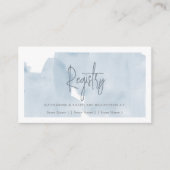 Cloud 9 Blauwe Lucht Bruidsfeest Cadeau Registrati Informatiekaartje (Voorkant)