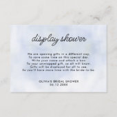 Cloud 9 Blue Display Vrijgezellenfeest Behuizing K Informatiekaartje (Voorkant)