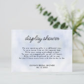 Cloud 9 Blue Display Vrijgezellenfeest Behuizing K Informatiekaartje (Staand voorkant)