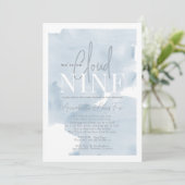 Cloud 9 Blue Sky Boy Baby shower per Mail Kaart (Staand voorkant)