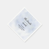 Cloud 9 Blue Sky Elegant Eenvoudig Vrijgezellenfee Servet (Hoek)