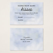 Cloud 9 Blue Sky Raad hoeveel kussen spel Visitekaartje (Voorkant /achterkant)