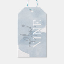 Cloud 9 Blue Sky Waterverf Boy Baby shower