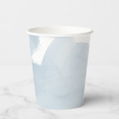 Cloud 9 Blue Sky Waterverf Boy Baby shower Papieren Bekers (Achterkant)