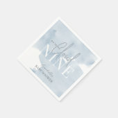 Cloud 9 Blue Sky Waterverf Boy Baby shower Servet (Hoek)