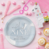 Cloud 9 Blue Sky Waterverf Vrijgezellenfeest Papieren Bordje (Feest)