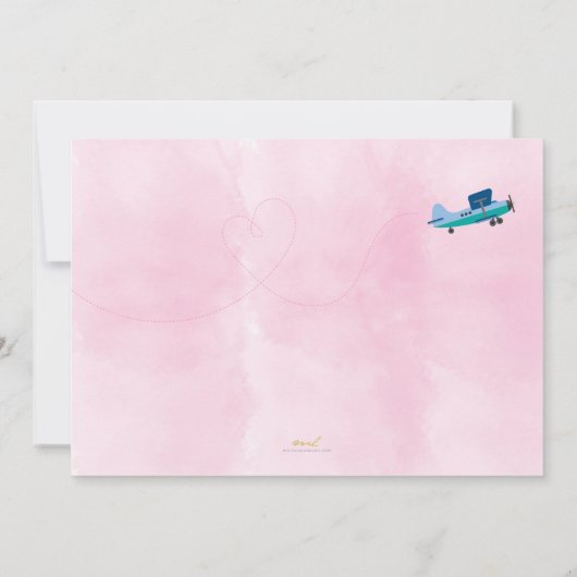 Cloud 9 bruids douche uitnodiging (Achterkant)