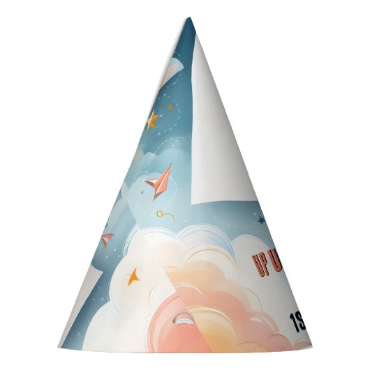 Cloud 9 Fly Kinder Sky Joy Vliegtuig 1e Verjaardag Feesthoedjes (Links)