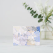 Cloud 9 Gouache Baby shower Neem een boek mee Informatiekaartje (Staand voorkant)