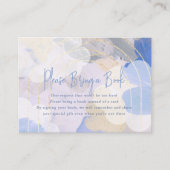 Cloud 9 Gouache Baby shower Neem een boek mee Informatiekaartje (Voorkant)