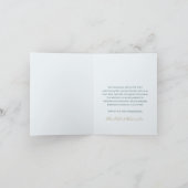 Cloud 9 Hemelsblauw Baby Shower Bedankkaart (Binnen)