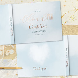 Cloud 9 Hemelsblauwe Baby Shower Gastenboek