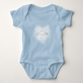 Cloud 9 Hemelsblauwe Baby Shower Romper (Voorkant)