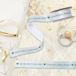 Cloud 9 Hemelsblauwe Baby Shower Satijnen Lint
