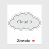 Cloud 9 - Herkenbare Cloud Sticker (Vel)