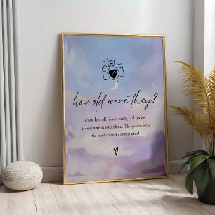 Cloud 9 Hoe oud waren ze Vrijgezellenfeest spel te Poster