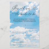 Cloud 9 Hoe oud was de bruid om bruids spel te zij (Voorkant)