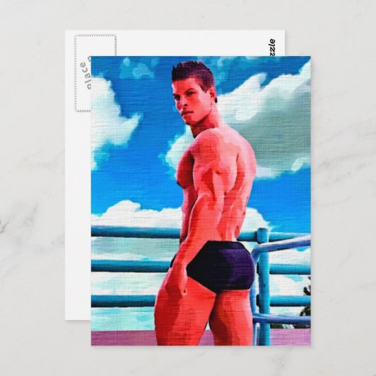 Cloud 9 Hunk Briefkaart (Voorkant / Achterkant)