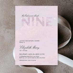 Cloud 9 Moderne Droom Roze Glitter Bruidsmeisjesfe Kaart