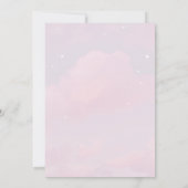 Cloud 9 Moderne Droom Roze Glitter Bruidsmeisjesfe Kaart (Achterkant)
