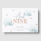 Cloud 9/Nine Blue Clouds Boy Baby shower Gastenboek (Voorkant)