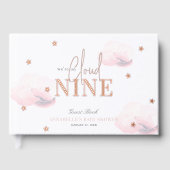 Cloud 9/Nine Pink Clouds Girl Baby shower Gastenboek (Voorkant)