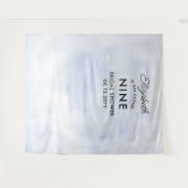 Cloud 9 Pastel Blauw Modern Vrijgezellenfeest Acht Wandkleed (Voorkant (horizontaal))