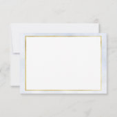 Cloud 9 Pastel Blue Elegant Blank Vrijgezellenfees Bedankkaart (Achterkant)