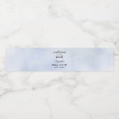 Cloud 9 Pastel Blue Sky Elegant Vrijgezellenfeest Waterfles Etiket (Enkel label)