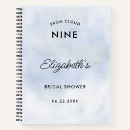 Cloud 9 Pastel Blue Sky Vrijgezellenfeest cadeau l Notitieboek