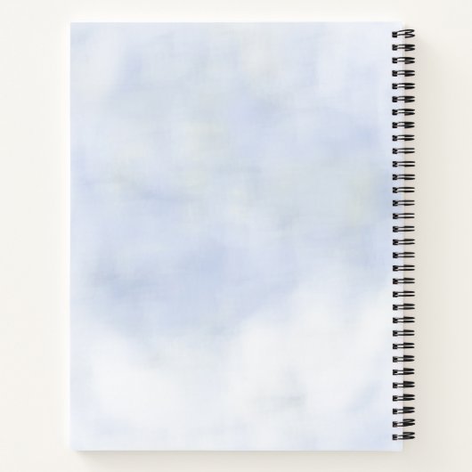 Cloud 9 Pastel Blue Sky Vrijgezellenfeest Recepten Notitieboek (Achterkant)