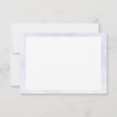 Cloud 9 pastelblauw Elegant eenvoudig Vrijgezellen Bedankkaart (Achterkant)