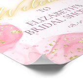 Cloud 9 Roze Goud Vrijgezellenfeest Welkomstbord Poster (Hoek)