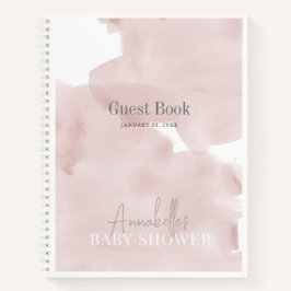 Cloud 9 Roze Sky Meisje Baby shower Gastenboek Notitieboek