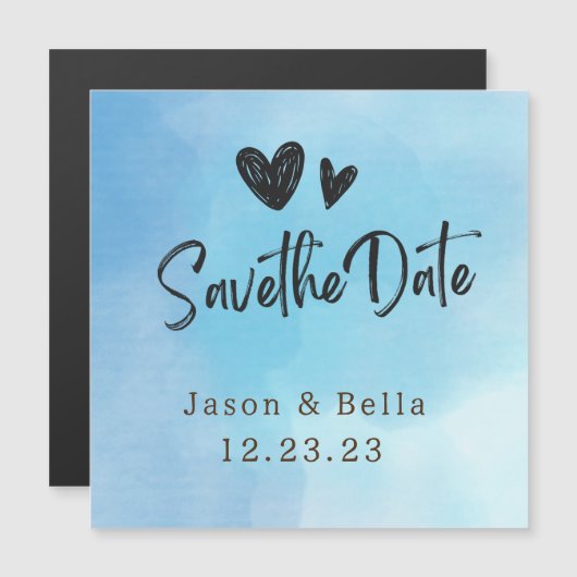 Cloud 9 Simply & Lovely Save the Date Magnet (Voorkant / Achterkant)