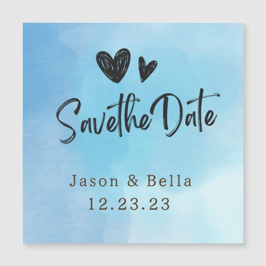 Cloud 9 Simply & Lovely Save the Date Magnet (Voorkant)