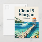 Cloud 9 Surfbreker Filipijnen Briefkaart (Voorkant / Achterkant)