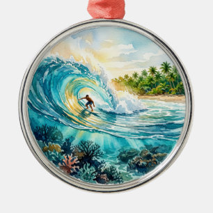 Cloud 9 Surfbreker Metalen Ornament