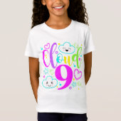 Cloud 9 T-shirt Neon Rainbow Clouds T-shirt (Voorkant)