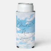 Cloud 9 Vrijgezellenfeest Custom Seltzer Blikjeskoeler (Seltzer Voorkant)