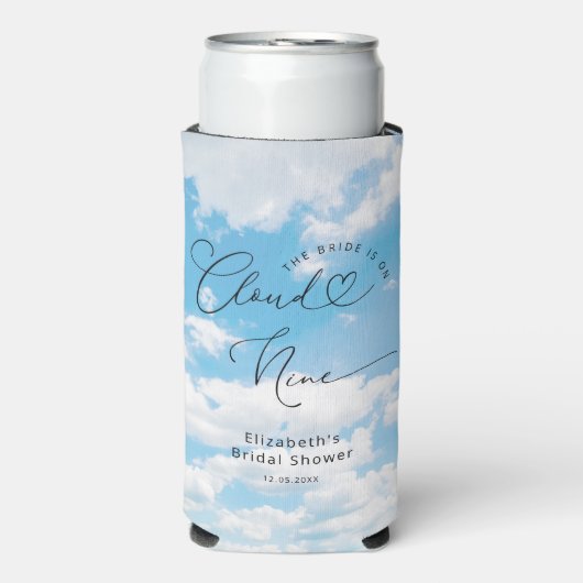 Cloud 9 Vrijgezellenfeest Custom Seltzer Blikjeskoeler (Seltzer Voorkant)