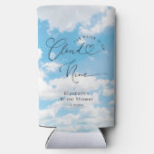 Cloud 9 Vrijgezellenfeest Custom Seltzer Blikjeskoeler (Achterkant)