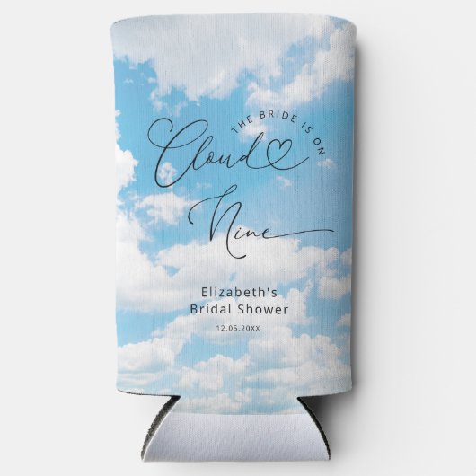 Cloud 9 Vrijgezellenfeest Custom Seltzer Blikjeskoeler (Voorkant)