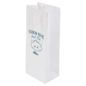 Cloud 9 vrijgezellenfeest wijn cadeautas (Voorkant Gekanteld)