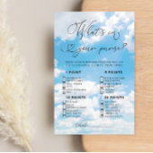 Cloud 9 Wat zit er in je tas Vrijgezellenfeest spe