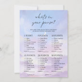 Cloud 9 Wat zit er in je tas Vrijgezellenfeest spe Kaart (Voorkant)