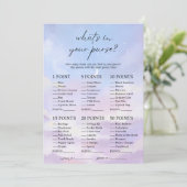 Cloud 9 Wat zit er in je tas Vrijgezellenfeest spe Kaart (Staand voorkant)