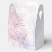 Cloud 9 Watercolor Bruidsdiner Bedankdoosjes (Geopend)